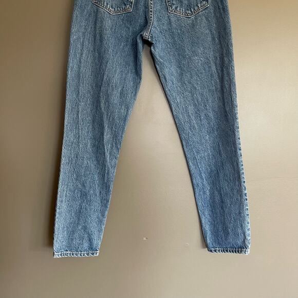 SLVRLAKE Beatnik Ankle Jeans in Pacific Wash Size 25 Blue High Rise Mom Jeans - Picture 13 of 16